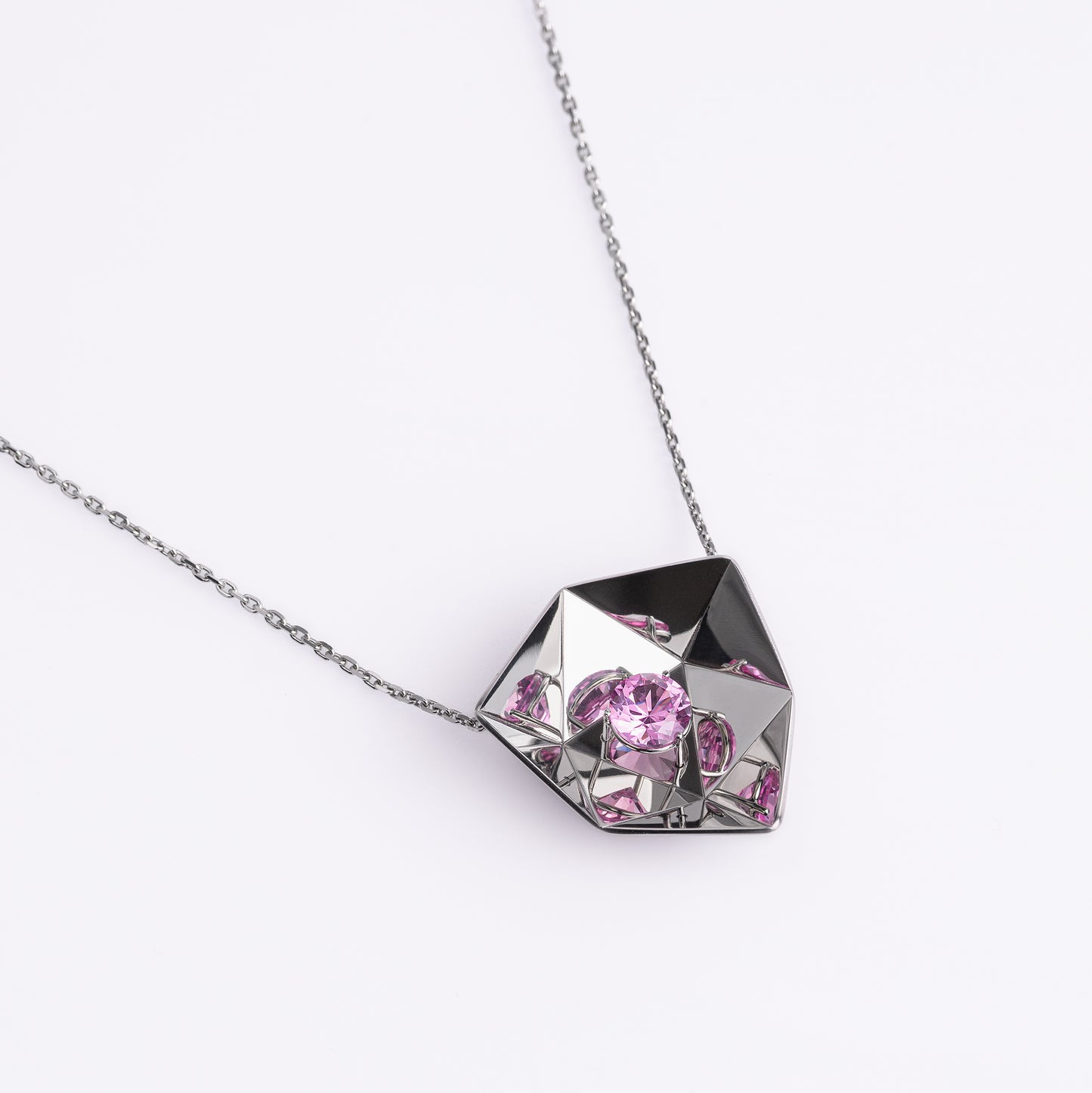 Small Mirror in Mirror Necklace Extra No.2