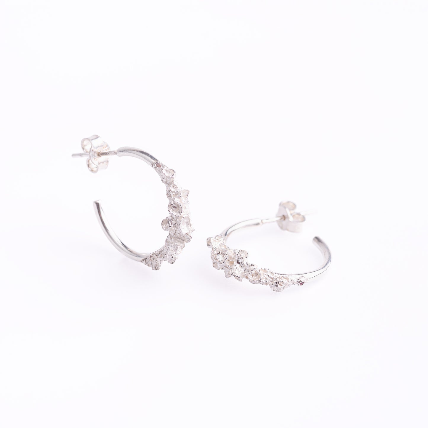 Coralized Half-Hoop Earrings