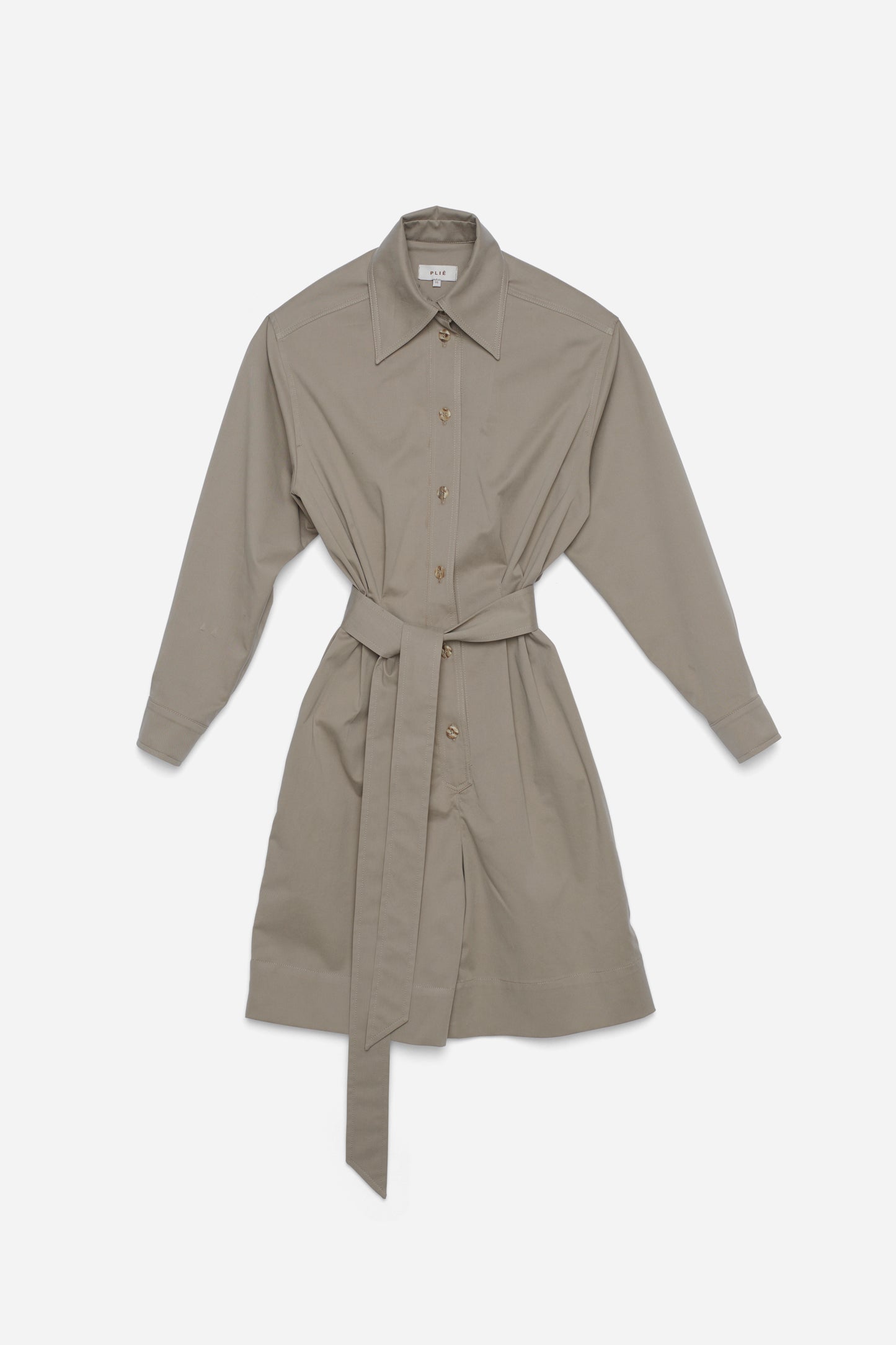 Taupe Overalls With Short Trousers