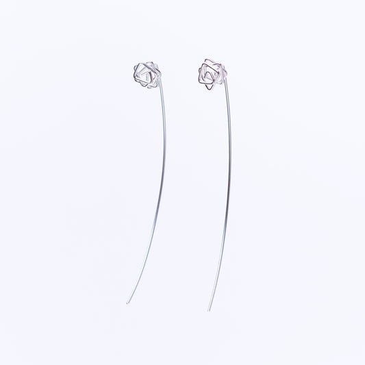 Tangle Long Back Earrings