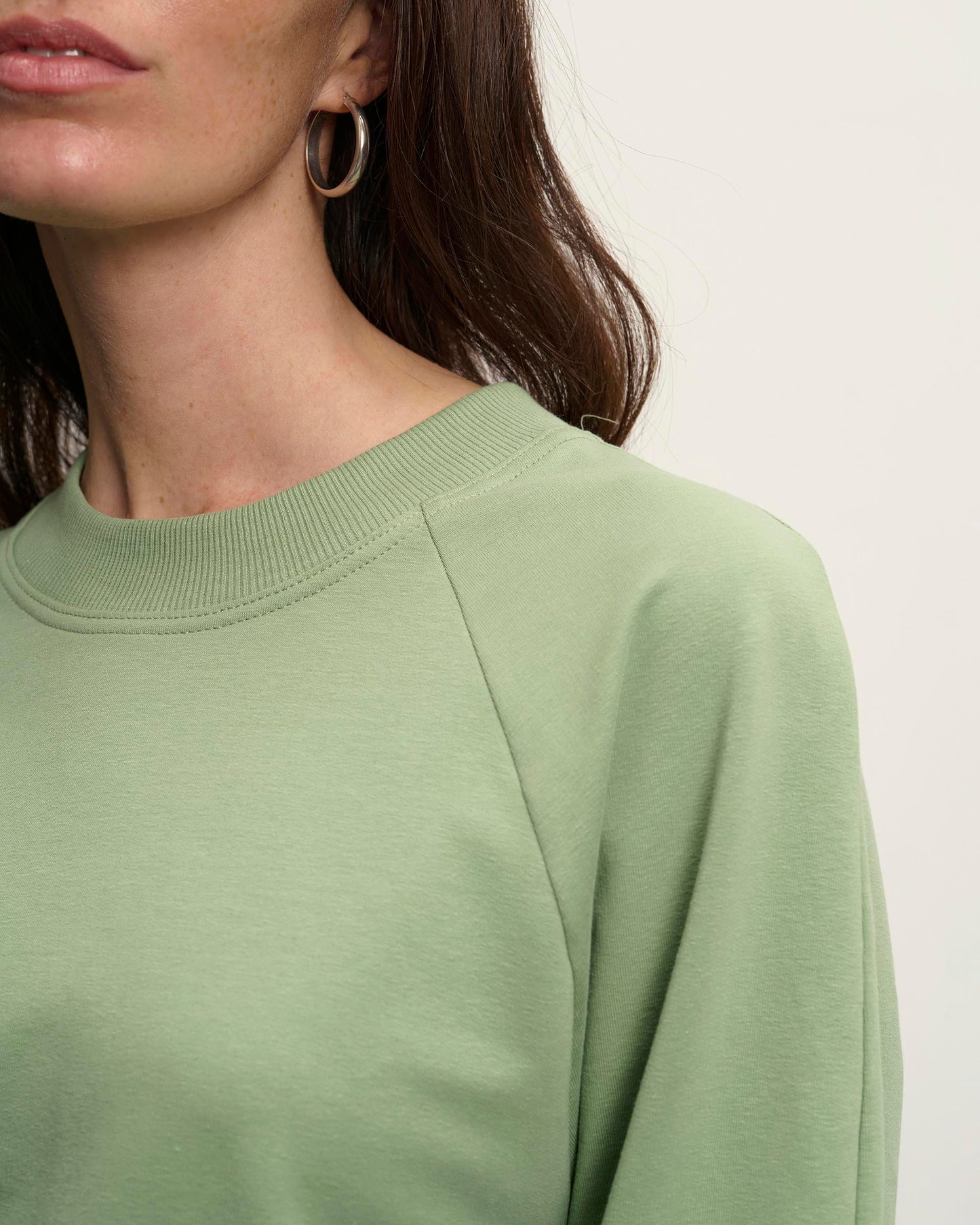 Apple Green Cotton Sweater