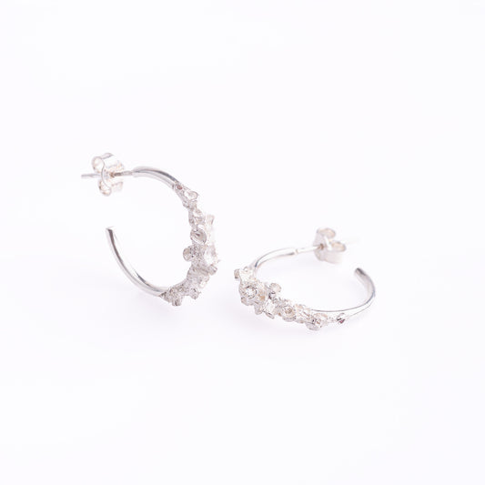 Coralized Half-Hoop Earrings